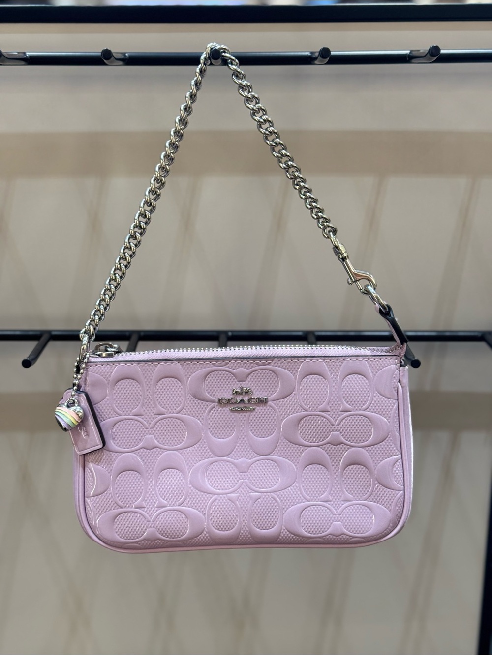 Coach Nolita 19 In Signature Leather With Heart Charm CCZ27
